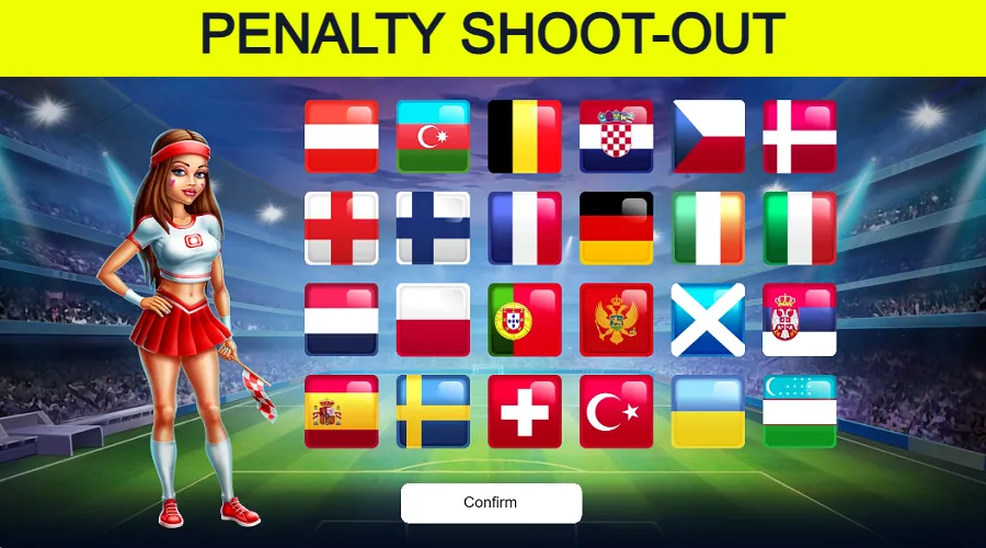 Penalty Shoot Out selección de equipo